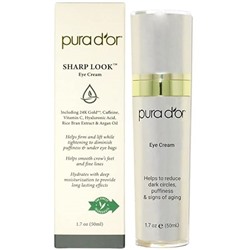 PURA D'OR Sharp Look Eye Cream (1.7oz) Youth-Enhancing Eye Cream For Firm Lift and Reduced Appearance of Wrinkles and Fine Lines, Puffiness and Under Eye Bags With 24K Gold