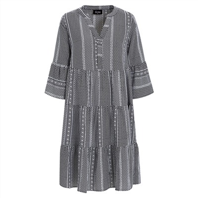 Damen kleid mit Minimal-Print