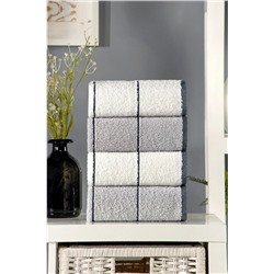eumenia Valona Hand 50 X 85 Cm 4'lü El Ve Yüz Havlusu | Gri-krem vtxmk104