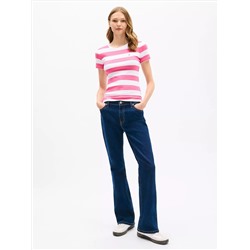 Rugby Stripe Crewneck T-Shirt