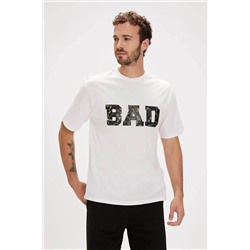 Bad Bear, Erkek T-shirt Beyaz 24.01.07.061 Leven