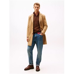 Wool-Blend Casual Coat