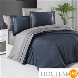 Постельное белье (Сатин де люкс) евро (Serenity Denim/grey)