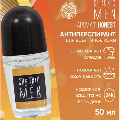 Антиперспирант роликовый мужской CHRONIC MEN Honest СТЕКЛО 50 мл