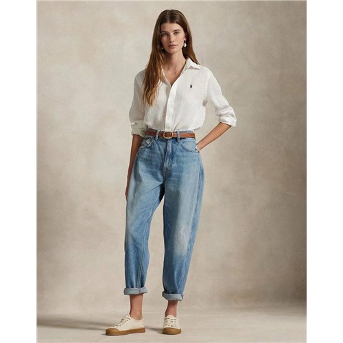 Женская льняная рубашка RALPH LAURE*N ОРИГИНАЛ!