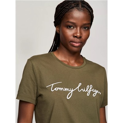 Embroidered Signature Crewneck T-Shirt