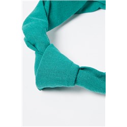 Cinta para el pelo de lino Azul pato
