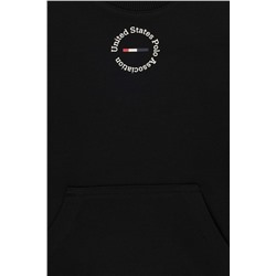 Erkek Çocuk Siyah Basic Bisiklet Yaka Sweatshirt
