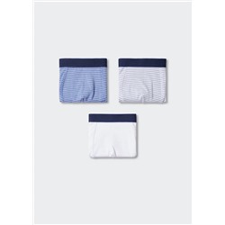 Pack 3 bóxers combinados -  Niño | MANGO OUTLET España