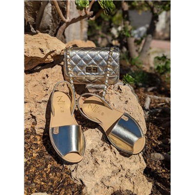 AB. Zapatos 3204 platino+PELLE · COCO · (450) oro