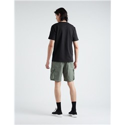 Technical Cargo Shorts, Men, Dark Green
