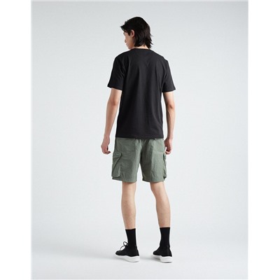 Technical Cargo Shorts, Men, Dark Green
