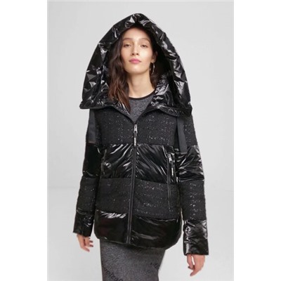Chaqueta acolchada jacquard