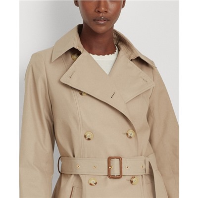 Lauren Cotton-Blend Trench Coat