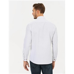 Beyaz Slim Fit Uzun Kollu Gömlek