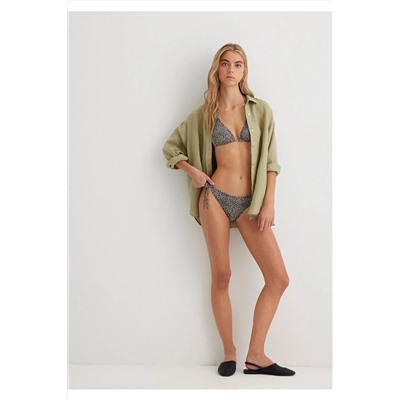 Mavi, Leopar Desenli Kahverengi Bikini Altı 1913185-33653