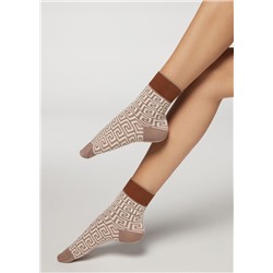 Kurze gemusterte Socken