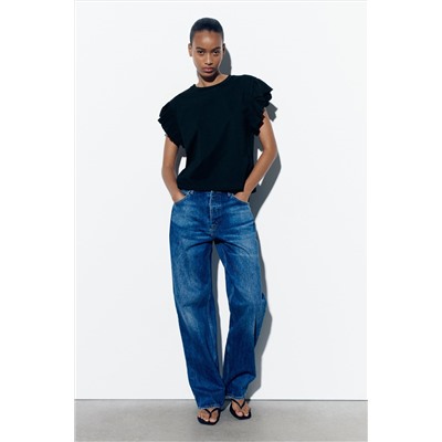 RUFFLED T-SHIRT