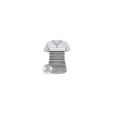 UA Seeing Stripes Silver Scrub Top