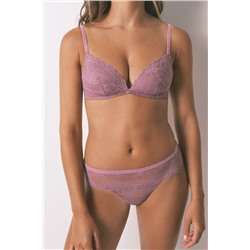 Braga ancha encaje rosa