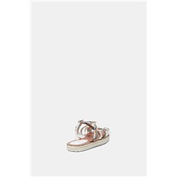 Sandalias planas hebilla tiras