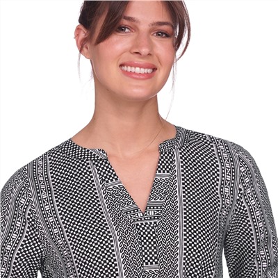 Damen kleid mit Minimal-Print