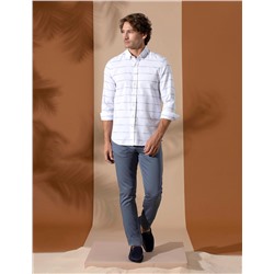 Açık Mavi Slim Fit 5 Cep Chino Pantolon