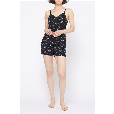 Short Gerry Negro y turquesa
