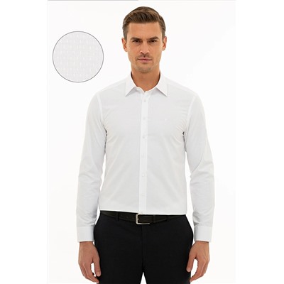 Pierre Cardin Erkek Beyaz Slim Fit Gömlek G021SZ004.000.1108954