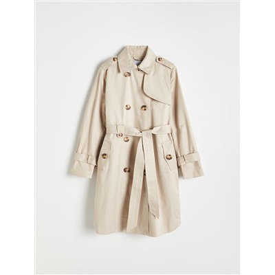 Trenchcoat mit Gürtel