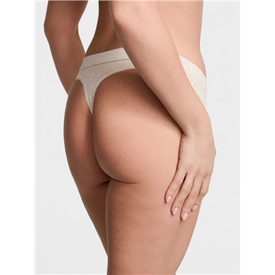 Cotton Logo Cotton Thong Panty