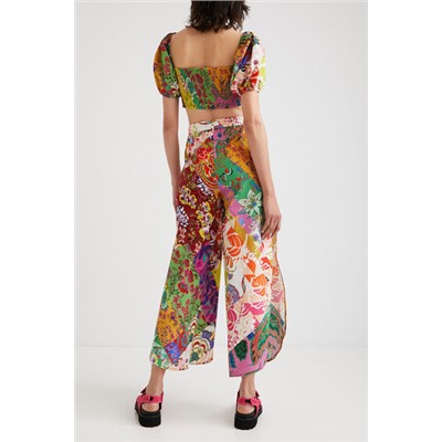Blusa cropped M. Christian Lacroix