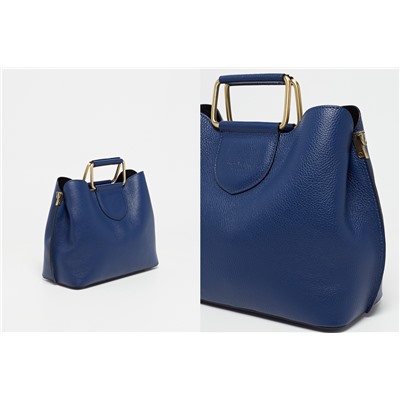 Bolso de piel Dalia Azul marino