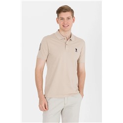 U.S. Polo Assn. Erkek Polo Yaka Taş T-shirt Basic 50264891-VR049