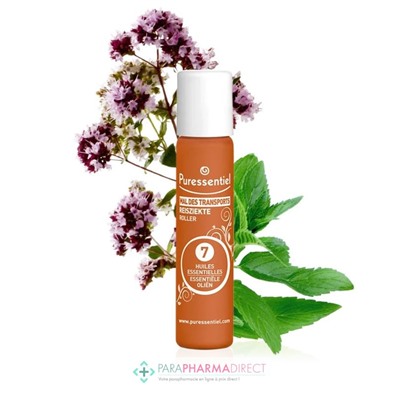 Puressentiel Mal des Transport Roller aux 7 Huiles Essentielles 5 ml