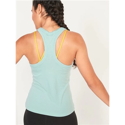 UltraLite Racerback Rib-Knit Performance Tank for Women
