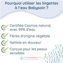 Babysoin Lingettes À L'Eau - LOT de 4x60 LingettesLot  × 4