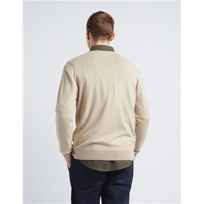 Knitted Jumper, Men, Beige