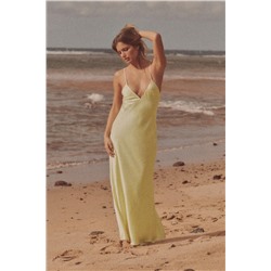 SATIN MIDI DRESS