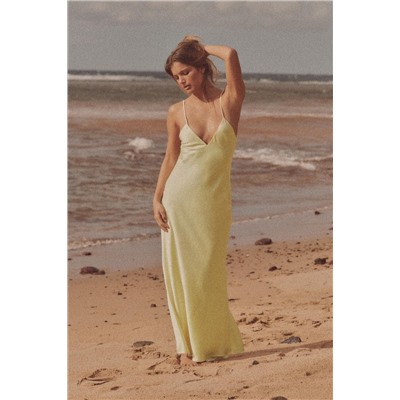SATIN MIDI DRESS