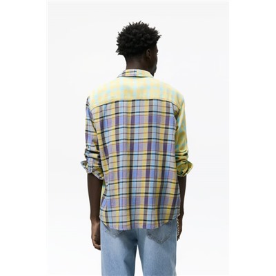CONTRAST CHECKED SHIRT