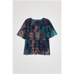 Camiseta rejilla tie-dye