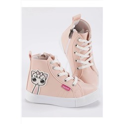 Denokids Kedicik Pembe Kız Çocuk Sneakers Spor Ayakkabı CFF-22S1-009