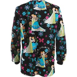 Cherokee Tooniforms Frozen Fever Warm-Up Scrub Jacket