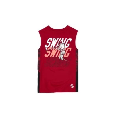 Boys Mix And Match Baseball Side Stripe Performance Tank Top