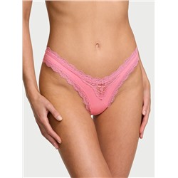 Lace-Trim Brazilian Panty