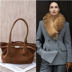 Сумка женская натуральная замша арт. 66083 Размер : 35*12*24