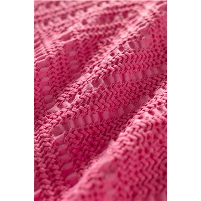 Eleta Çift Kişilik %100 Pamuk Yatak Örtüsü - Pembe