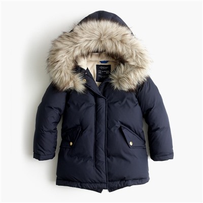 Girls' puffer parka
