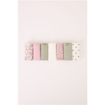 Pack 7 bragas clásicas algodón multicolor estampado